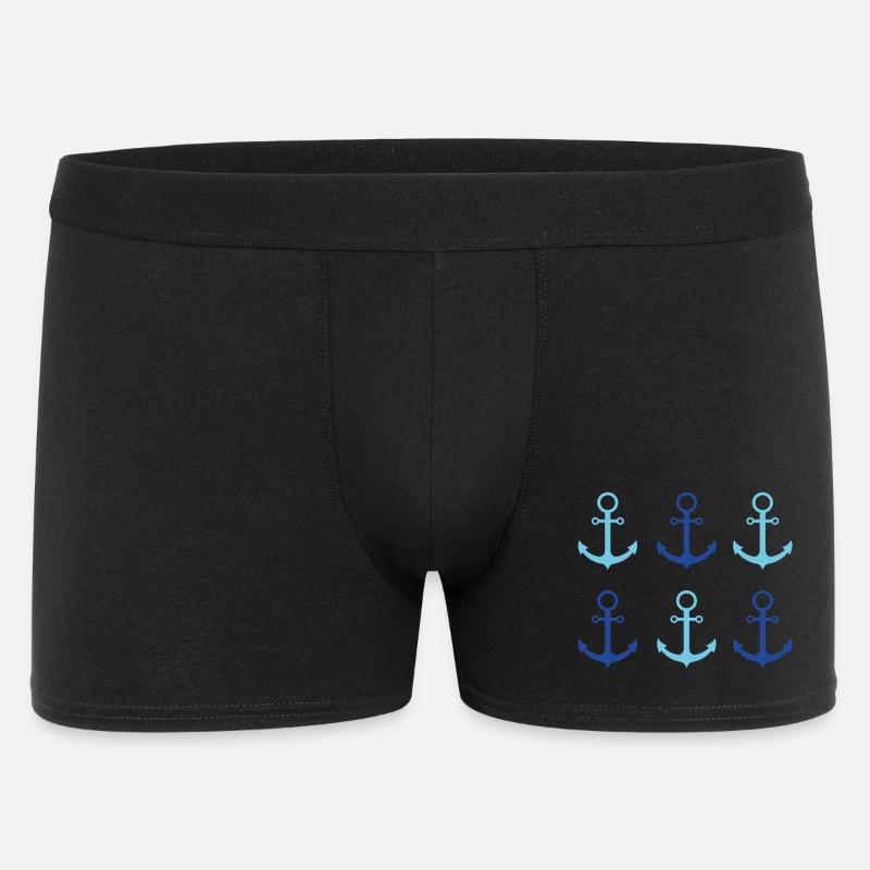 Meer in Sicht - Männer Boxer Shorts - Schwarz
