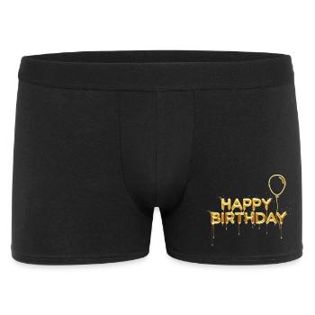 Happy Birthday Liquid Gold - Noble Birthday - Men's Boxer Shorts - black - Front