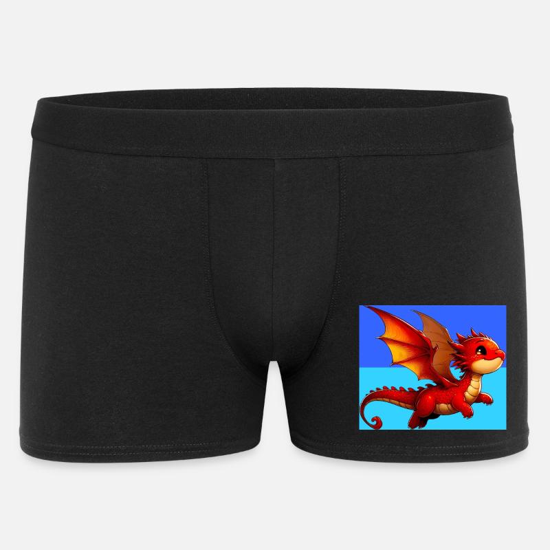 Drache - Männer Boxer Shorts - Schwarz