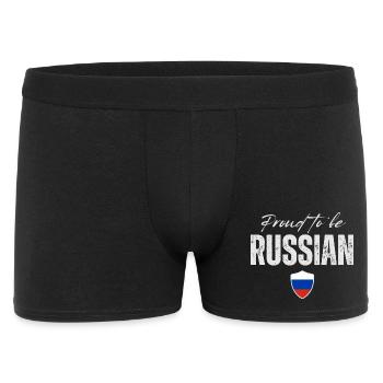 Proud Russian, made in Russia - Men's Boxer Shorts - black - Front