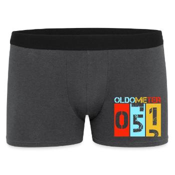 51 Retro Vintage 51st Birthday Design - Men's Boxer Shorts - charcoal grey - Front