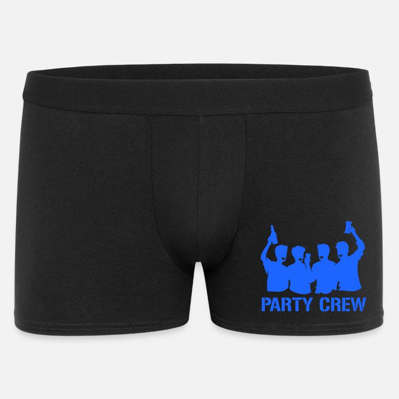 Party Crew Silhouette - Männer Boxer Shorts - Schwarz