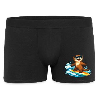 Otter Surfer Sunglasses - Men's Boxer Shorts - black - Front