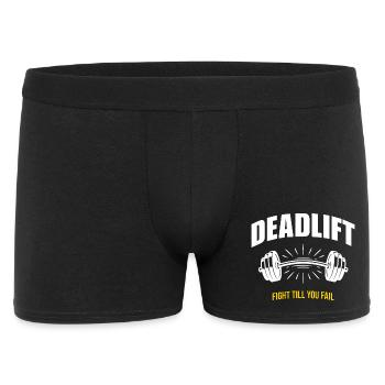 Deadlift Strength Training Powerlifting Gym Motivation - Men's Boxer Shorts - black - Front