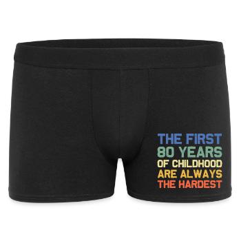 Les 80 premières années d’enfance sont difficiles - Boxer Homme - noir - Devant