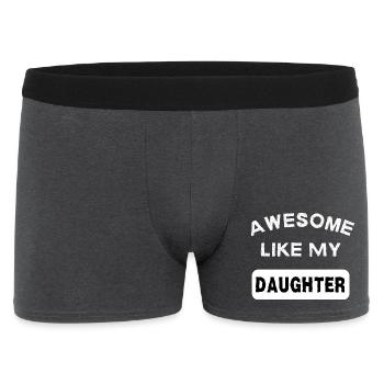 Awesome Like My Daughter Daddy Daughter Gift - Men's Boxer Shorts - charcoal grey - Front
