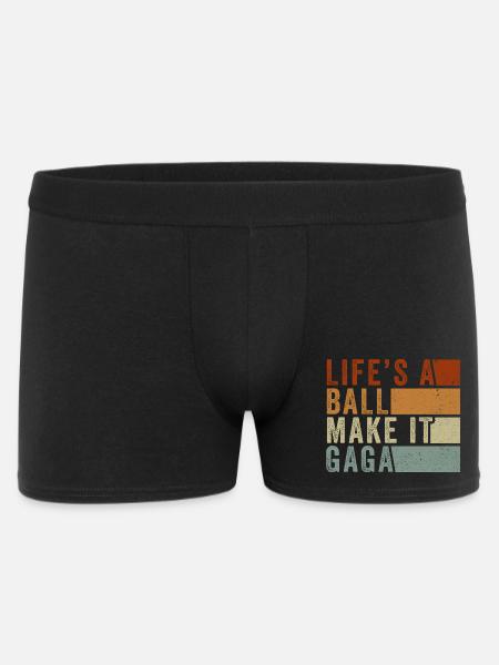 Life's a Ball Make It Gaga - Men's Boxer Shorts - black