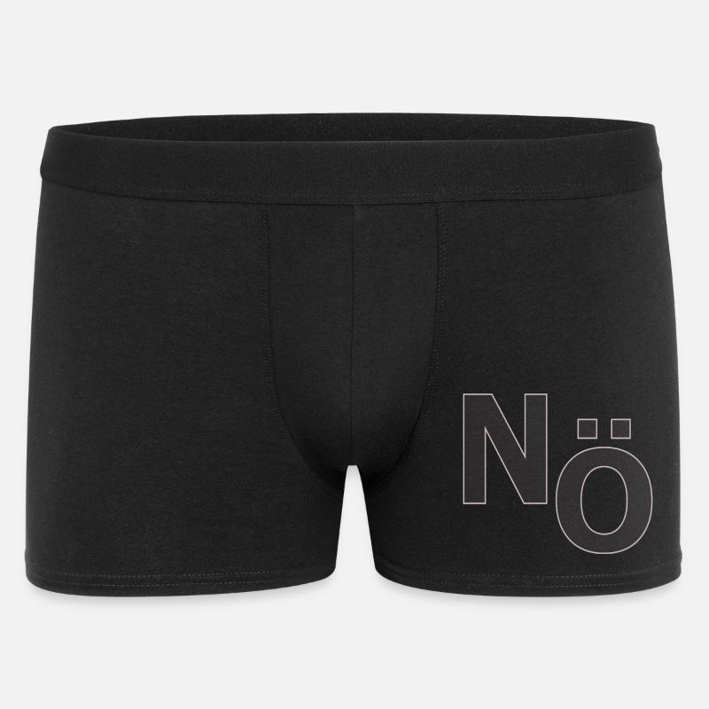 Non – Déclaration typographique minimale - Boxer Homme - noir