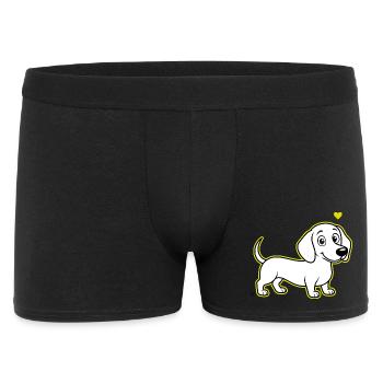 Fritz_the_Sausage_Dog - Boxer Homme - noir - Devant