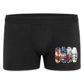 Voyage de vacances à Londres – Angleterre Big Ben & City - Boxer Homme - noir - Devant