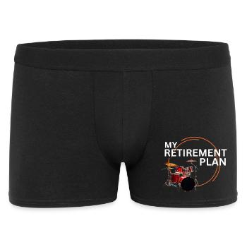 Retire Drums Man My Retirement Plan - Men's Boxer Shorts - black - Front
