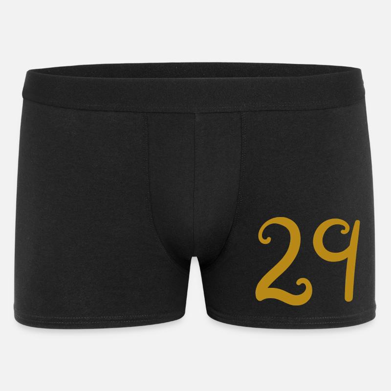 29 - Männer Boxer Shorts - Schwarz