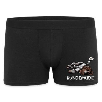 Hundemüde Deutsch Drahthaar drahthaar hunde - Männer Boxer Shorts - Schwarz - Vorne