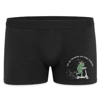 Tous mes soucis sont des bulles de savon - Boxer Homme - noir - Devant