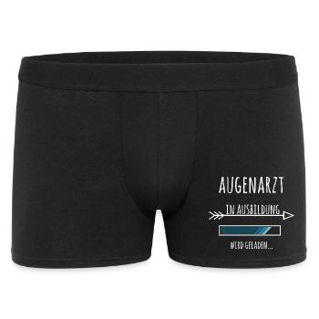 Augenarzt Ausbildung Medizinstudium Arzt Medizin - Männer Boxer Shorts - Schwarz - Vorne