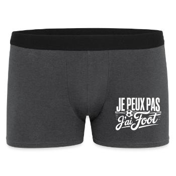 Je peux pas j’ai Foot - Boxer Homme - charbon - Devant