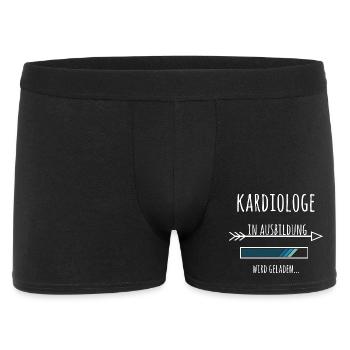 Kardiologe Ausbildung Medizinstudium Arzt Medizin - Männer Boxer Shorts - Schwarz - Vorne
