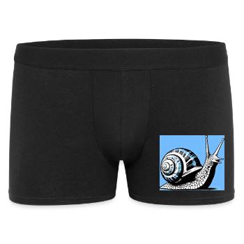Snail - Men's Boxer Shorts - black - Front