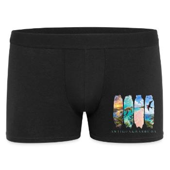 Antigua Barbuda Travel – Caribbean Beach & Sea - Men's Boxer Shorts - black - Front