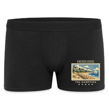 USA La marque de voyage vintage des Hamptons - Boxer Homme - noir - Devant