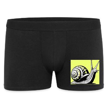 Snail - Men's Boxer Shorts - black - Front