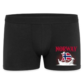 Norway Vacation Norge Fjords Travel Scandinavian - Men's Boxer Shorts - black - Front