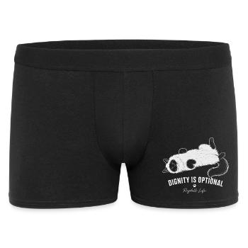 Chat-poupée de chiffon – La dignité est optionnelle - Boxer Homme - noir - Devant