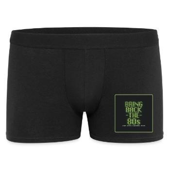 Bring die 80er zurück | Retro-Digitaldesign - Männer Boxer Shorts - Schwarz - Vorne