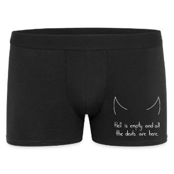 L’enfer est vide et tous les diables sont là, blancs - Boxer Homme - noir - Devant
