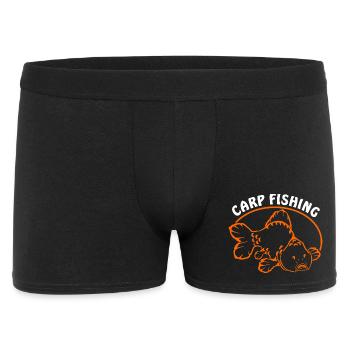 Fische_angeln_002_carp_fishing - Men's Boxer Shorts - black - Front