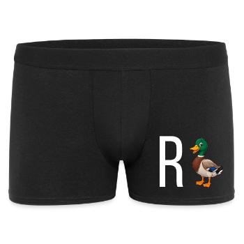 Rente Ruhestand lustig - Männer Boxer Shorts - Schwarz - Vorne
