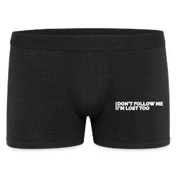 Ne me suivez pas - Boxer Homme - noir - Devant