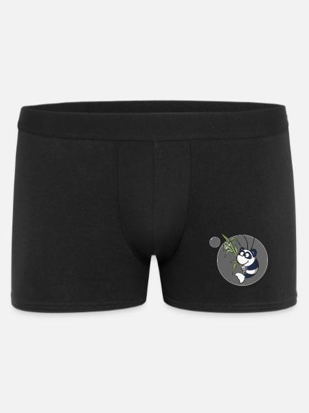 Panda Garnele - Männer Boxer Shorts - Schwarz