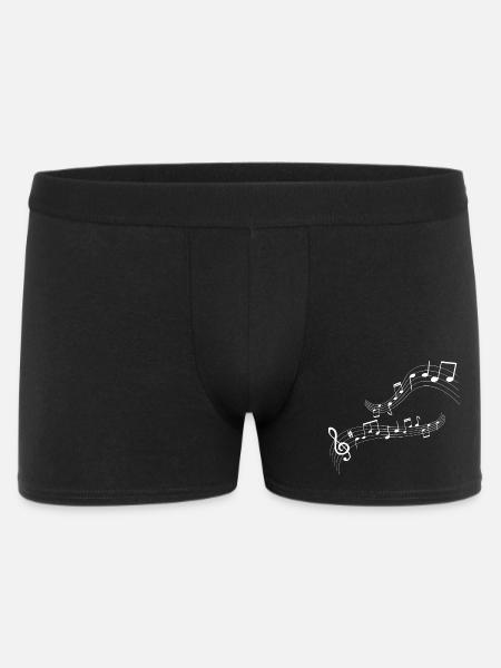 Flowing note melody - Men's Boxer Shorts - black