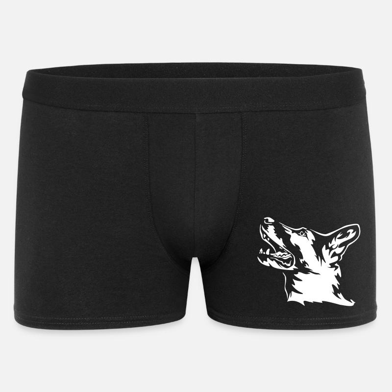 German Shepherd Head "Black Edition" - Men's Boxer Shorts - black