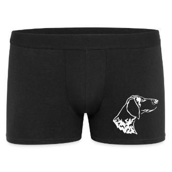 German Shorthair Head "Black Edition" - Men's Boxer Shorts - black - Front