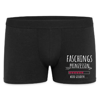 Faschingsprinzessin Fasching Prinzessin Karneval - Männer Boxer Shorts - Schwarz - Vorne