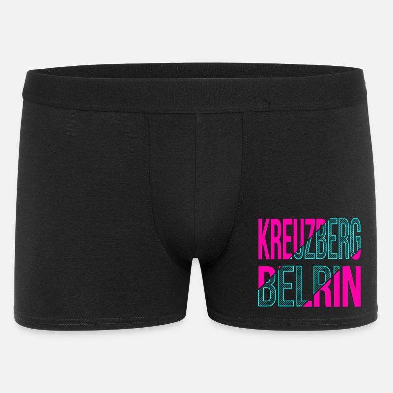 Kreuzberg Berlin Design - Männer Boxer Shorts - Schwarz