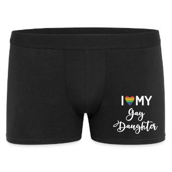 J’aime ma fille gay - Boxer Homme - noir - Devant