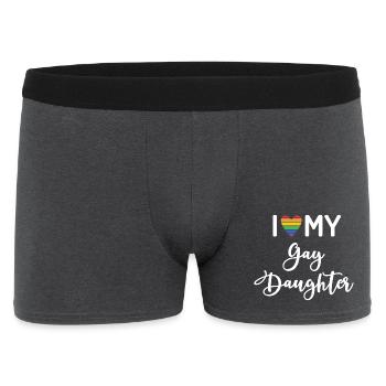 J’aime ma fille gay - Boxer Homme - charbon - Devant