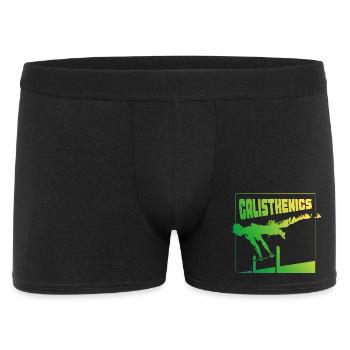 Calisthenics Gradient Pose Square Design - Men's Boxer Shorts - black - Front