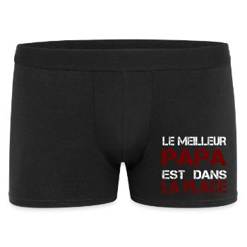Le Meilleur Papa est Dans La Place - Boxer Homme - noir - Devant