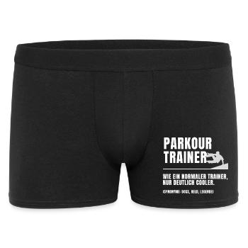 Parkour Trainer Definition - Männer Boxer Shorts - Schwarz - Vorne