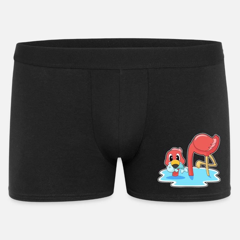 Flamingo Fish - Men's Boxer Shorts - black