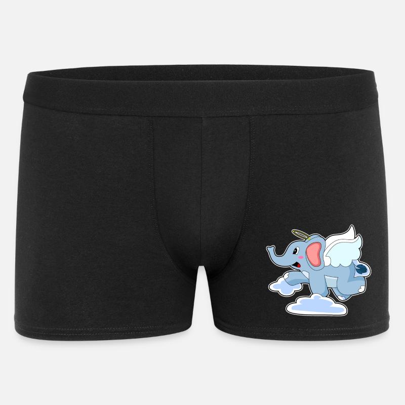 Nuages d’anges éléphants - Boxer Homme - noir