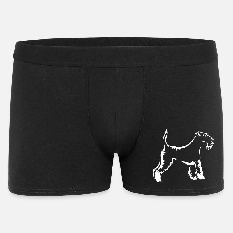 Foxterrier "Black Edition" - Männer Boxer Shorts - Schwarz