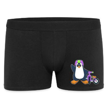 Penguin Bike - Men's Boxer Shorts - black - Front