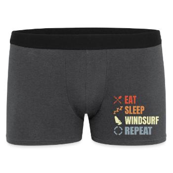 Routine de véliplanchiste - Boxer Homme - charbon - Devant