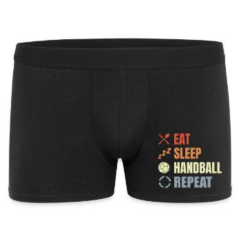 Manger dormir Handball Répéter - Boxer Homme - noir - Devant