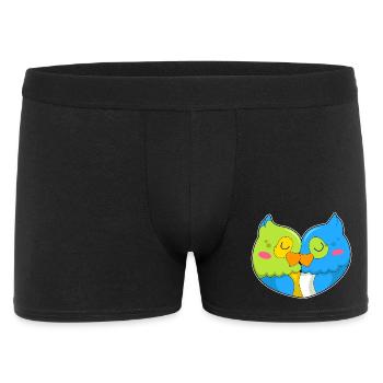 Amour de perroquet - Boxer Homme - noir - Devant